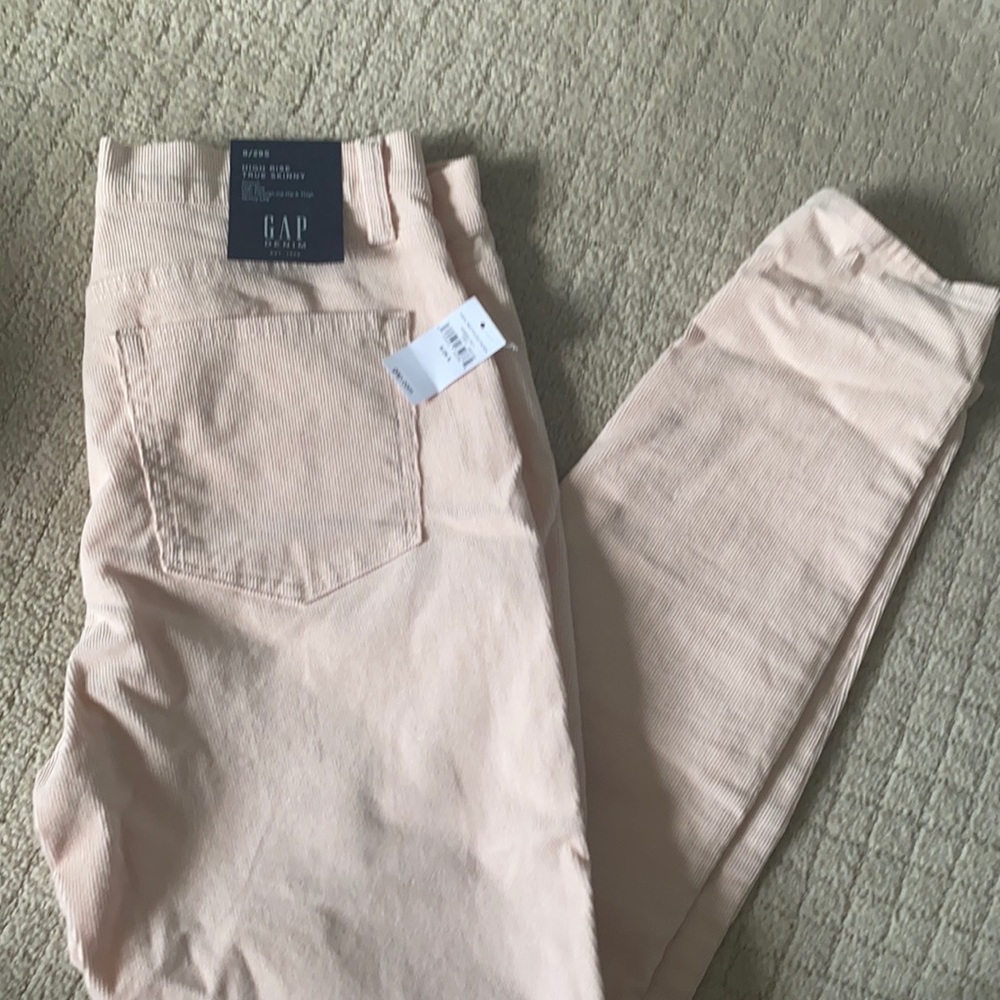 Light pink corduroy pants